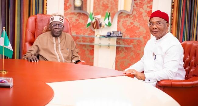 Uzodimma, Tinubu Discuss Security, Growth and Development Priorities